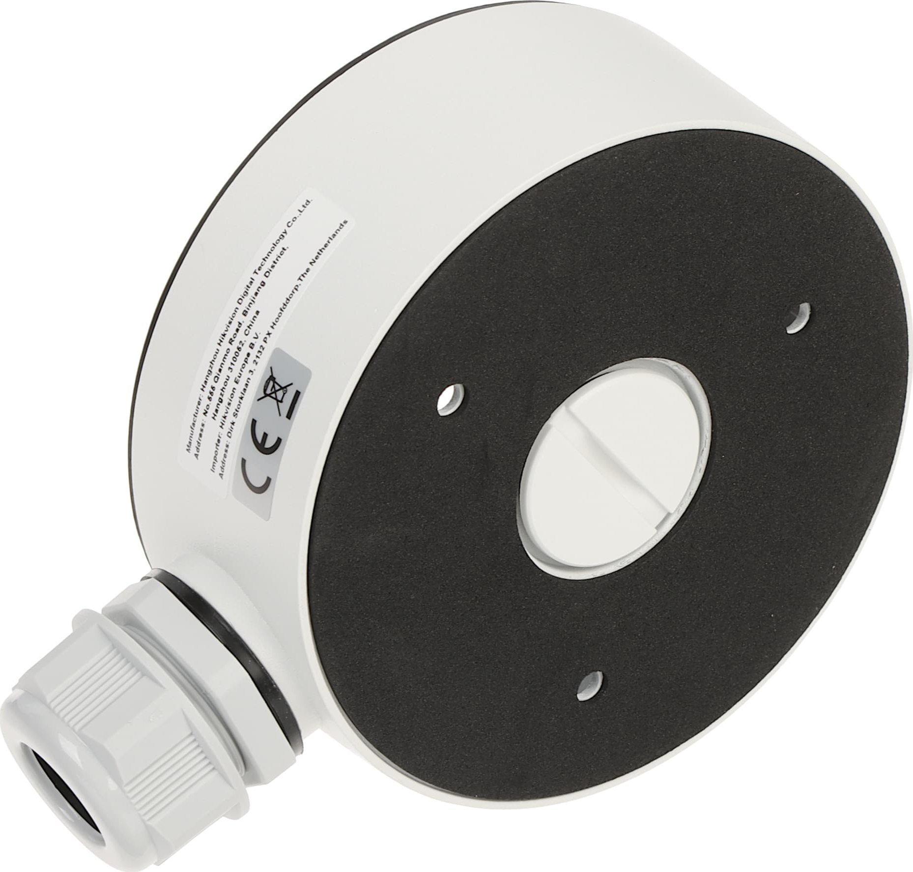 Kuti lidhëse për kamera Hikvision DS-1280ZJ-TR13, për ambiente të brendshme dhe të jashtme, e bardhë