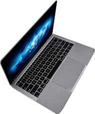 Folie mbrojtëse JCPAL MacGuard për MacBook Air 13" 2018, set 2 në 1, argjendtë