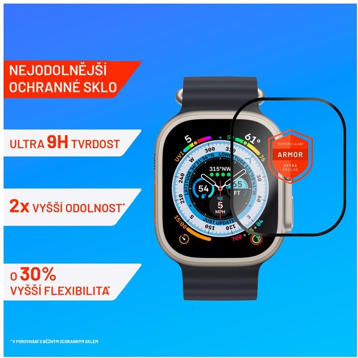 Xham mbrojtës FIXED Armor për Apple Watch Ultra / Ultra 2 49mm