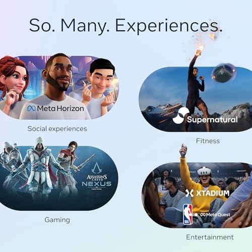 Kufje VR Meta Quest 3, 512GB, gjithëpërfshirëse, të bardha