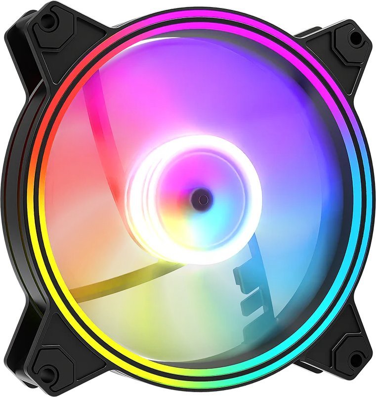 Ventilator kompjuteri ARGB Reverse Fan, 120mm, ndriçim adresues RGB, i zi