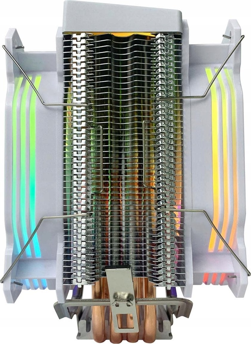 Ftohës CPU Rampage OCTAGON C60 ARGB, 2x 120mm, Intel AMD, i bardhë
