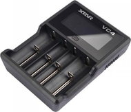 Karikues baterish Xtar VC4, 4 vende, USB, i zi