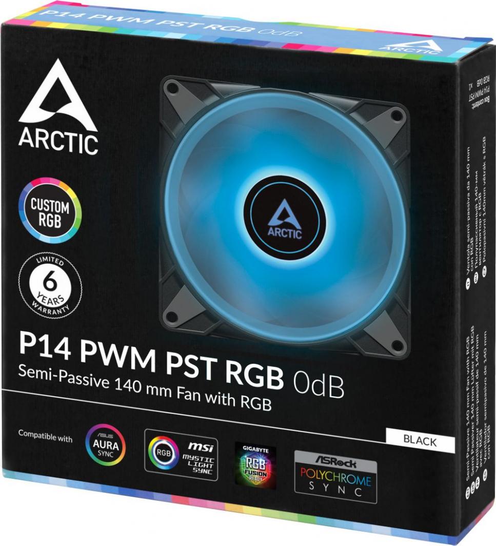 Ftohës Arctic P14 PWM PST RGB 0dB, 140 mm