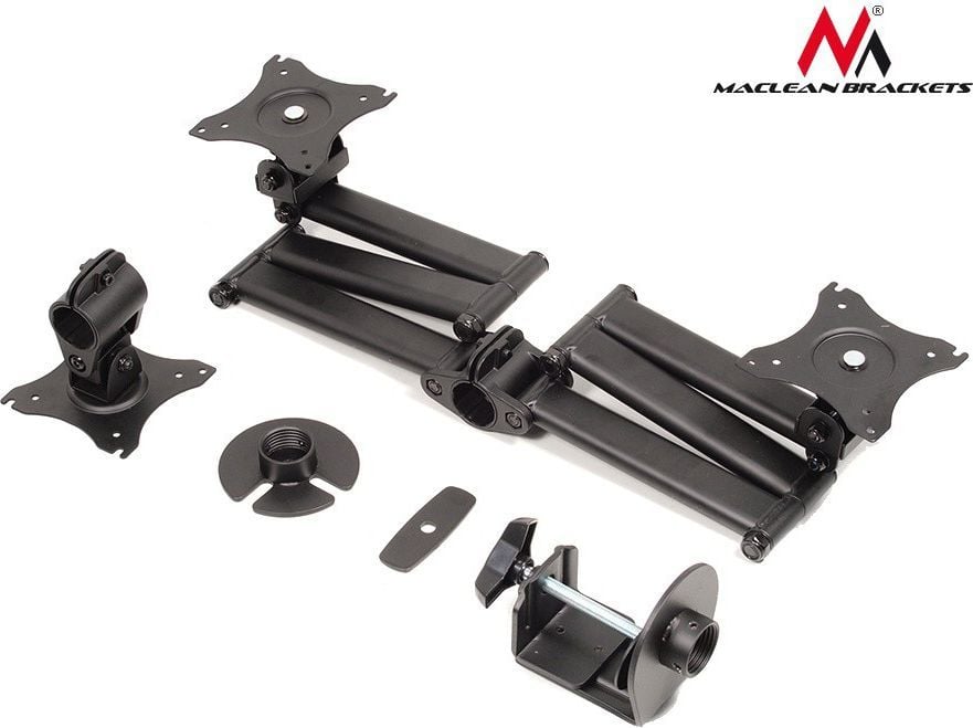 Mbajtëse për 3 monitorë Maclean 13"- 27", e zezë