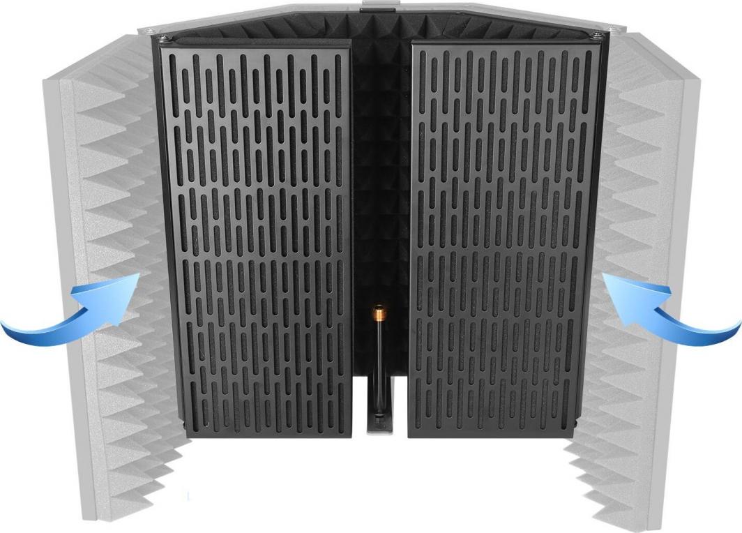 Kabina akustike Mozos PRO (MSHIELD-CABIN-PRO), e zezë