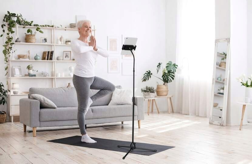 Mbajtës dyshemeje për tablet Durable TWIST FLOOR 894201, 4.7"-13", i zi