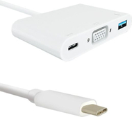 Stacion dokimi Qoltec 50426 USB C, replicator portash, gri