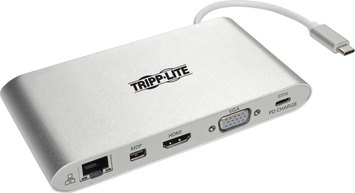 Docking station Eaton Tripp Lite U442-DOCK1, USB C, Gigabit Ethernet, argjendi
