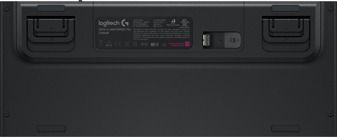 Тастатура гејминг Logitech G915 X TKL, безжична, RGB, црна