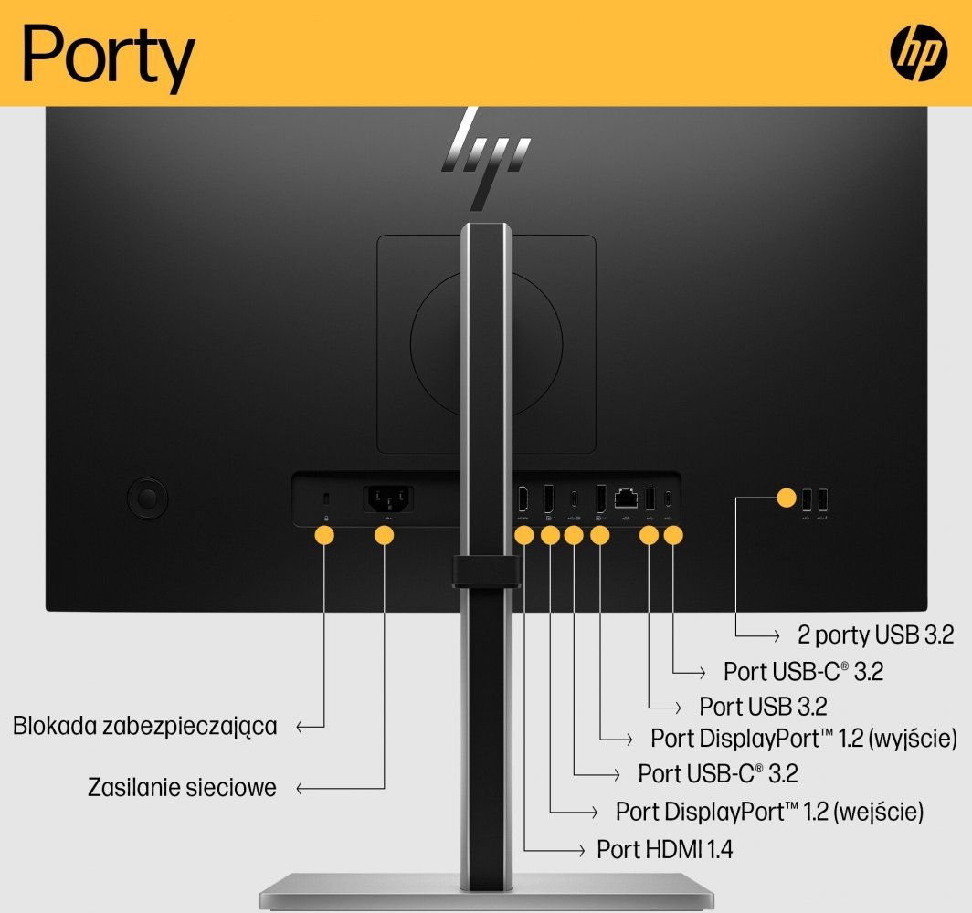 Monitor HP E24u G5, 23.8'', 1920 x 1080, i zi