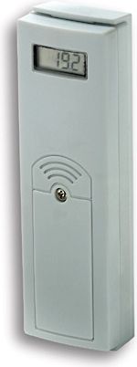 Transmiter temperature TFA Dostmann 30.3120.90, pa tela, me ekran, i bardhë