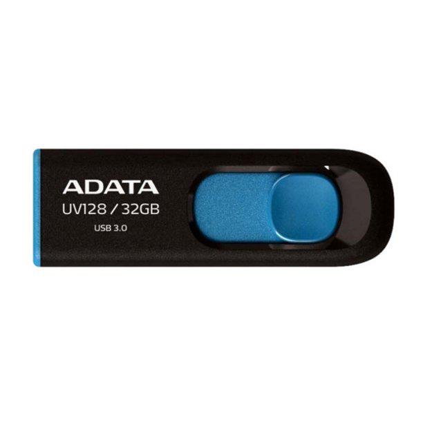 USB flash drive ADATA DashDrive UV128, 32GB, USB 3.2 Gen 1, i zi e kaltër