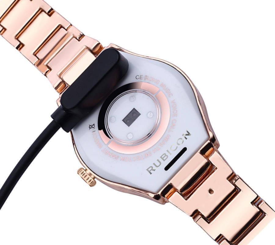Smartwatch për gra Rubicon RNCE82, IP67, Bluetooth, rozë e artë