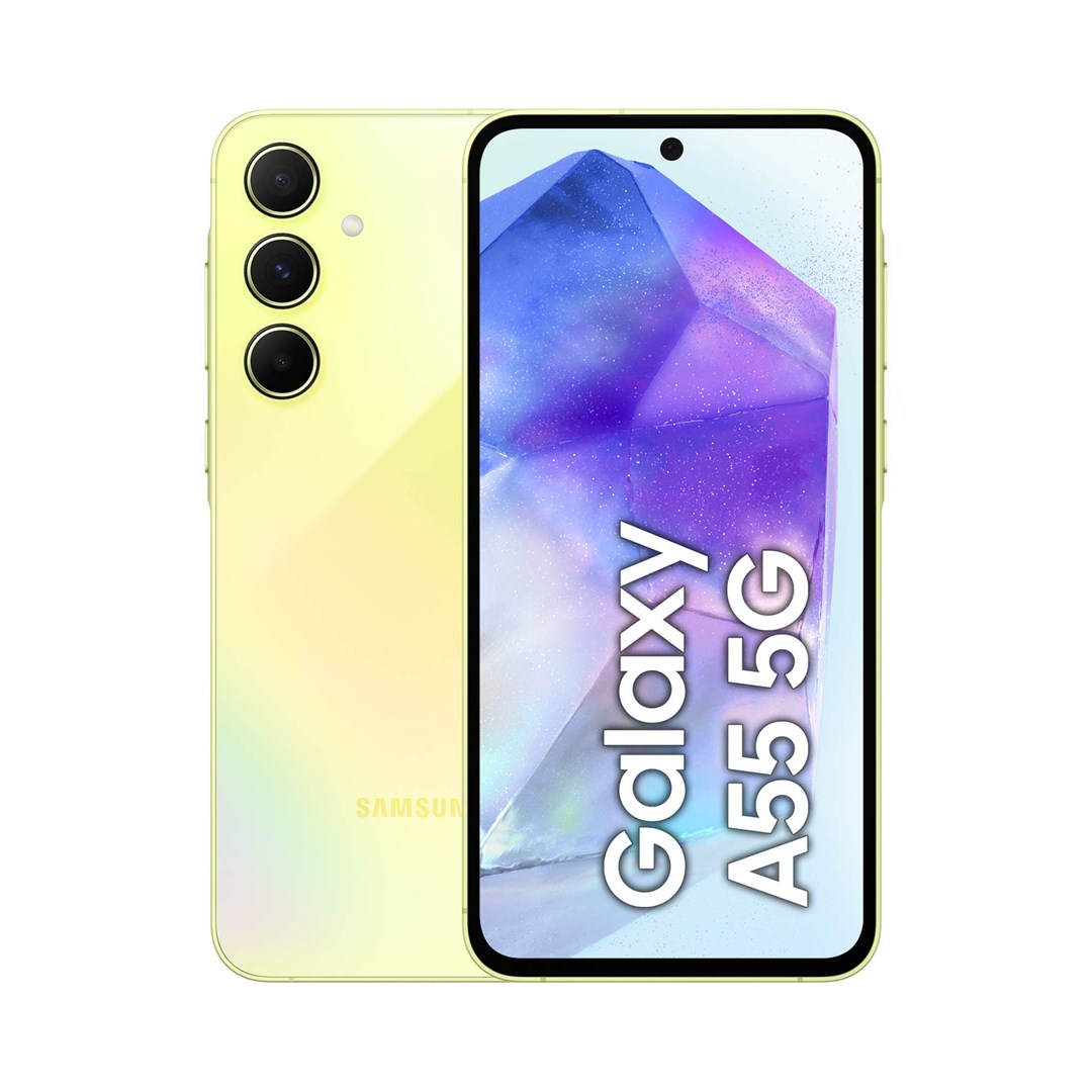 Celular Samsung Galaxy A55 5G, 6.6", 128GB, 8GB RAM, i verdhë