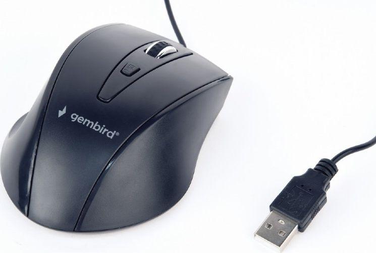 Maus Gembird MUS-4B-02, me kabllo, USB, i zi