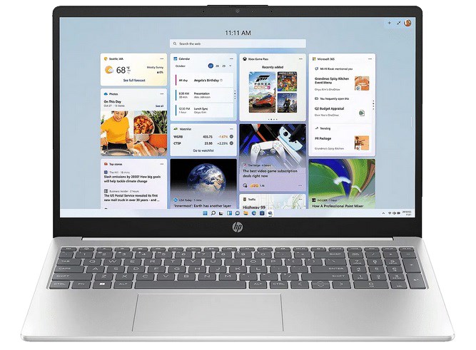 Laptop HP 15-fd0719nw, 15.6" Full HD, Intel® Core™ i3 i3-N305, 16 GB DDR4-SDRAM, 512 GB SSD, i argjendtë
