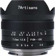Фотографски објектив 7Artisans 7.5mm F2.8 II Fisheye, Micro Four Thirds, црн