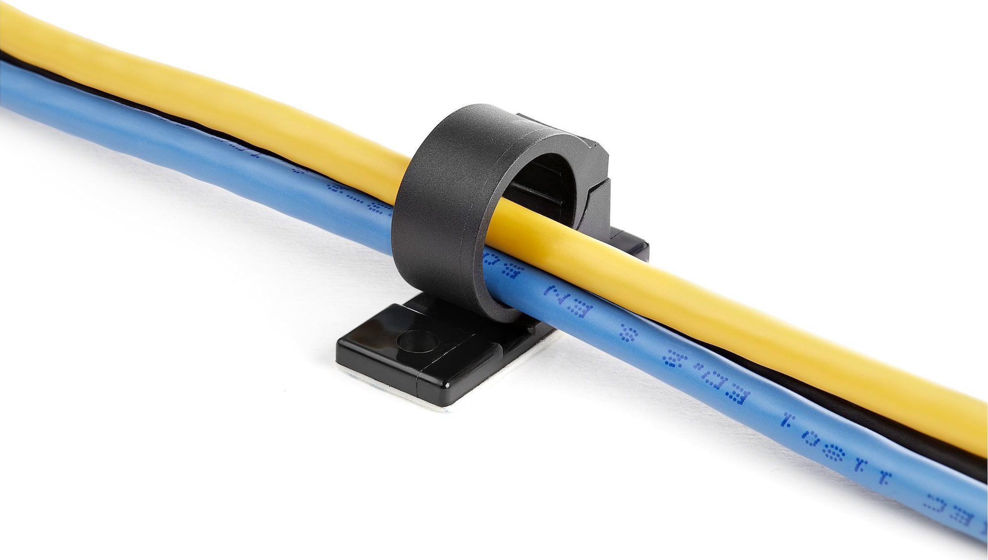 Kapëse kabllosh ngjitëse StarTech.com, 100 copë, najlon, të zeza