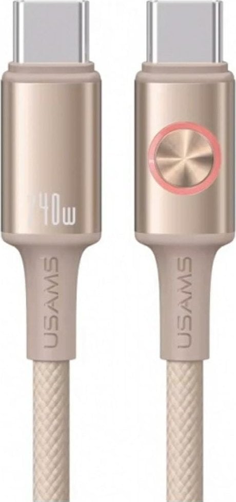 Kabllo USB Usams Huan Series SJ751, USB C në USB C, 240W, 1.2m, titanium