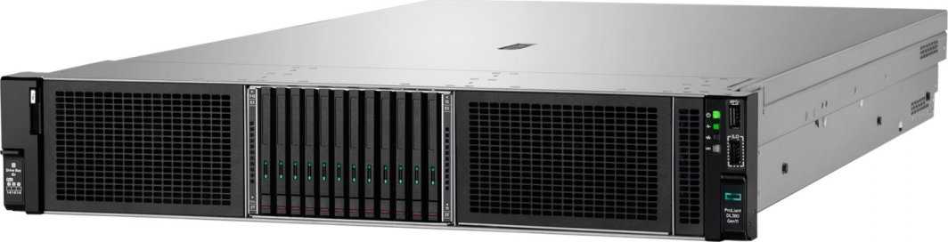 Server HP HPE ProLiant DL380 Gen11 6430, 2.1 GHz, 32 bërthama, 64 GB RAM, i zi