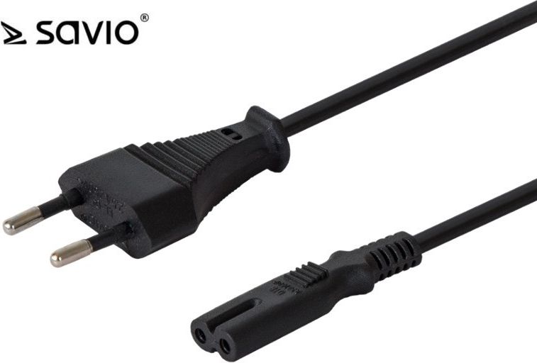 Savio CL-105 Кабел за напојување, 3 м, Црн