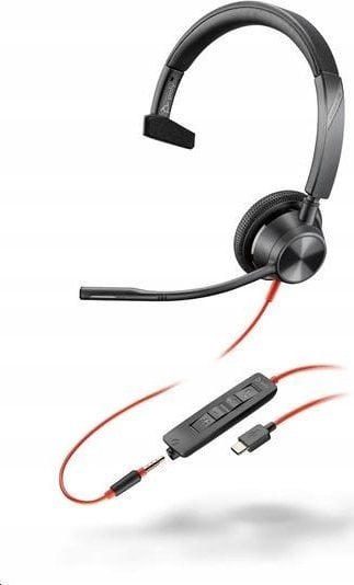 Kufje HP Poly Blackwire 3315 Monaural,USB-C, 3.5mm, të zeza