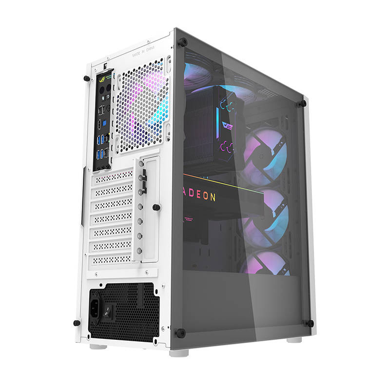 Kasa PC Darkflash DK351, ATX mid tower, xham i temperuar, e bardhë