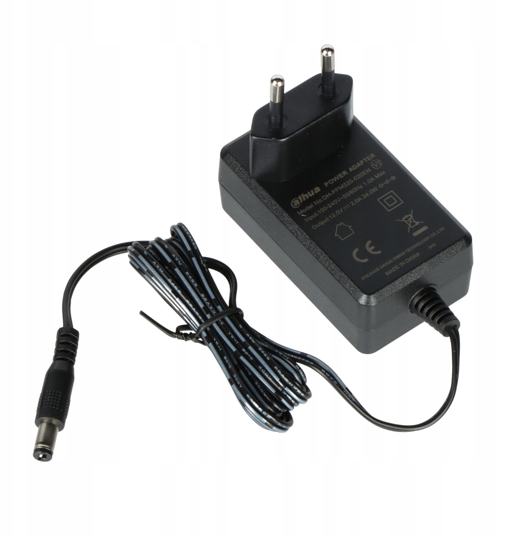 Adapter rryme Dahua PFM320-020EN, 12V, 2A, i zi