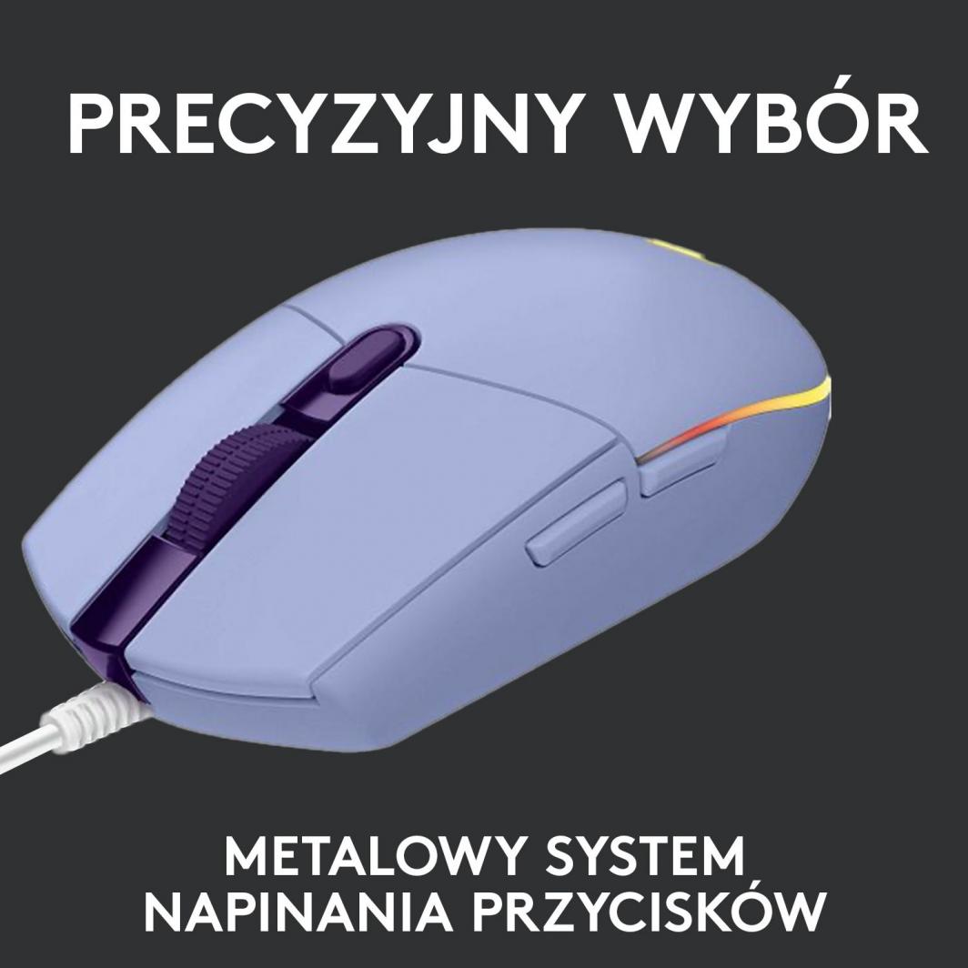 Maus Logitech G102 Lightsync vjollcë (910-005854)