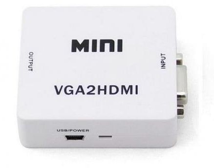 Përshtatës Savio HDMI në D-Sub (VGA), i bardhë