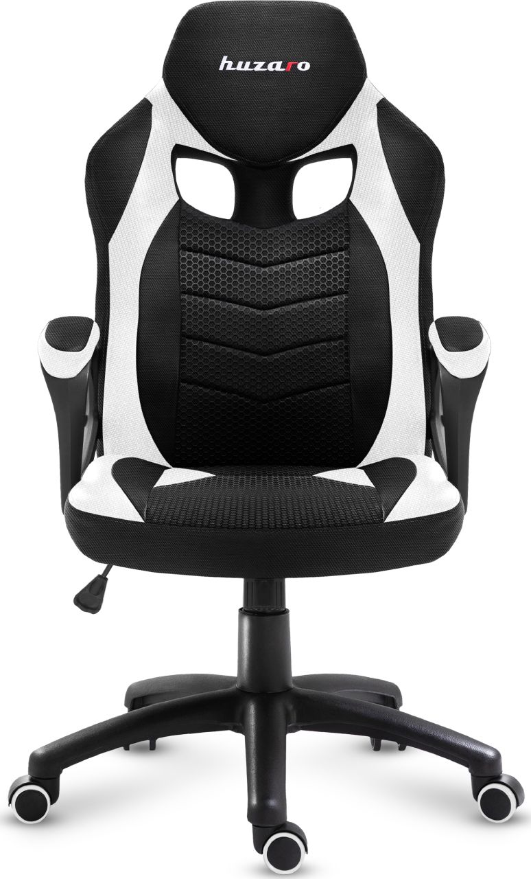 Karrige gaming Huzaro Force 2.5, rrjetë mesh, ergonomike, e bardhë 2