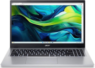 Laptop Acer Aspire Go 15, 15.6", Intel Core 3 N355, 8GB RAM, 128GB + 256GB SSD, сребрена боја