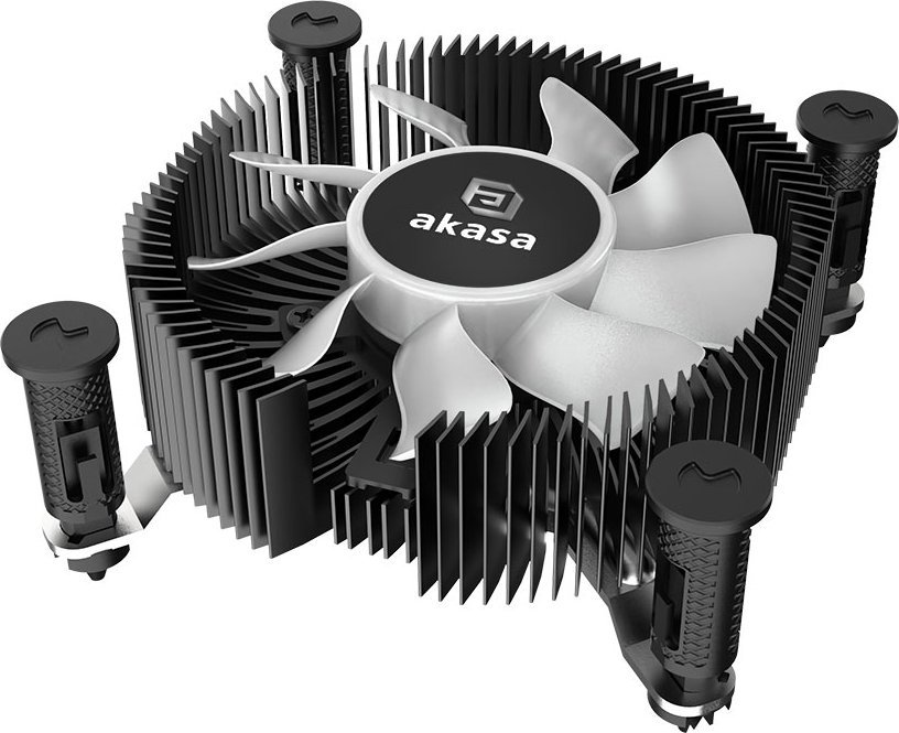 Ладилник за процесор Akasa Vegas Chroma ILG, низок профил, вентилатор 75mm PWM, со RGB осветлување