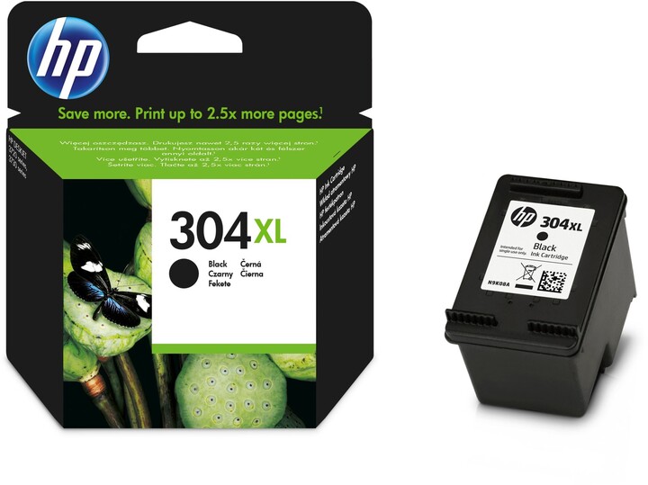 Ngjyrë për printer HP N9K08AE, 304XL, e zezë