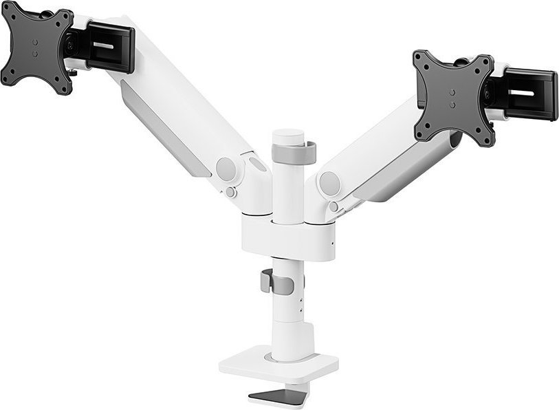 Krah monitori Neomounts DS65S-950WH2, 24-34", gas spring, i bardhë