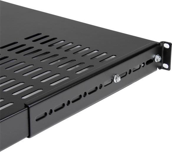 Raft serveri StarTech.com 1U 4-Post, 19.5-38" i rregullueshëm, deri 150 kg, i zi