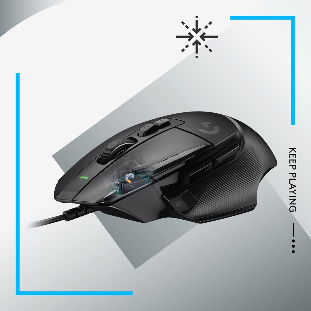 Maus Logitech G G502 X, optik, 25600 DPI, USB Type-A, i zi