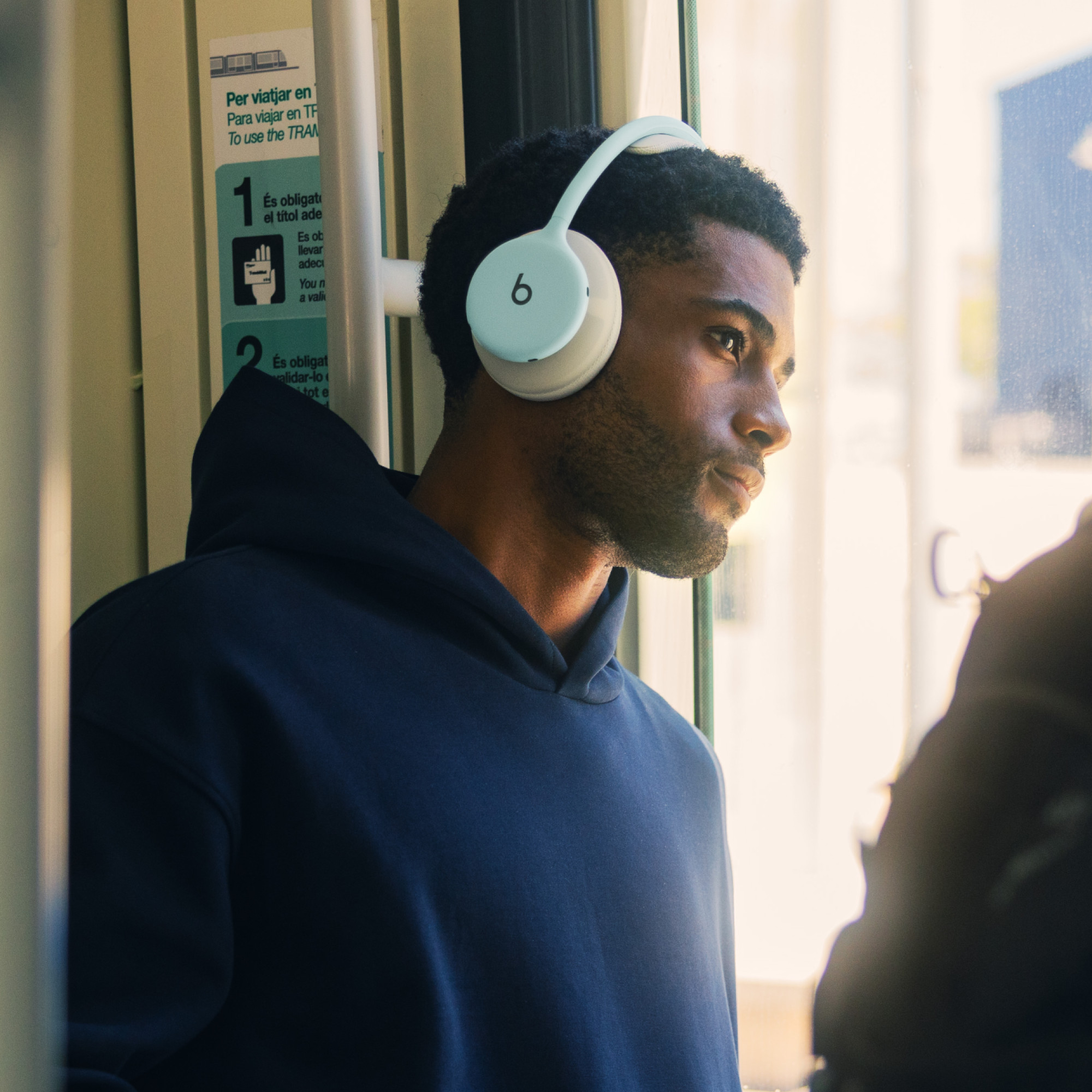 Beats 360 Over-Ear Headphones, Sky with Sky Performance Knit Cushions