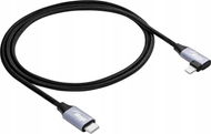 Kabllo karikimi Akyga AK-USB-56, USB C në Lightning, 1 m, e zezë