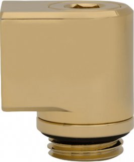 Përshtatës këndor për ftohje me lëng EKWB EK-Quantum Torque Micro Rotary, 90°, G1/4", gold