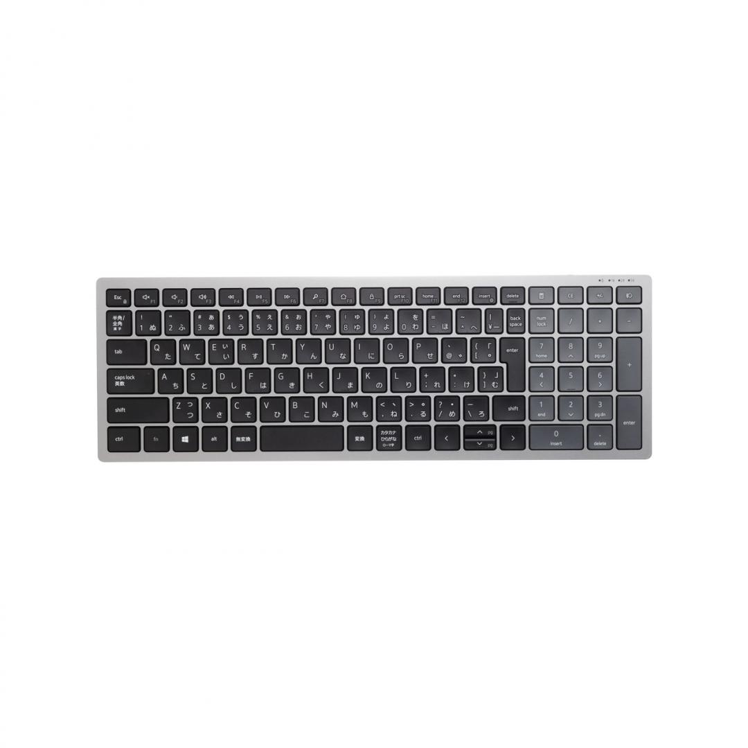 Tastierë wireless Dell KB740, Bluetooth 5.0, 2.4 GHz, e zezë