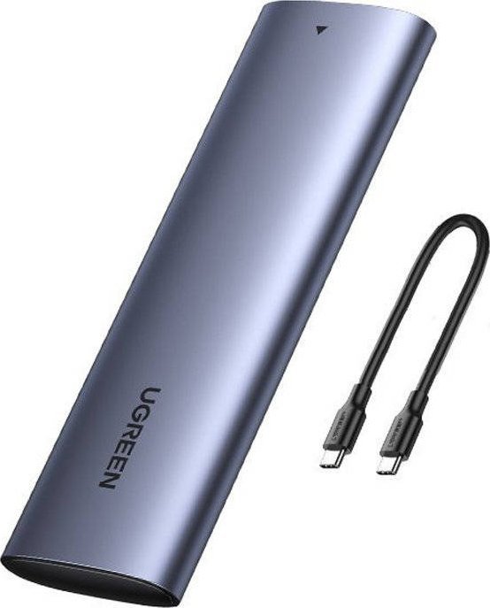 Kuti eksterne SSD Ugreen, USB-C 3.2 Gen 2, për M.2 NVMe, gri