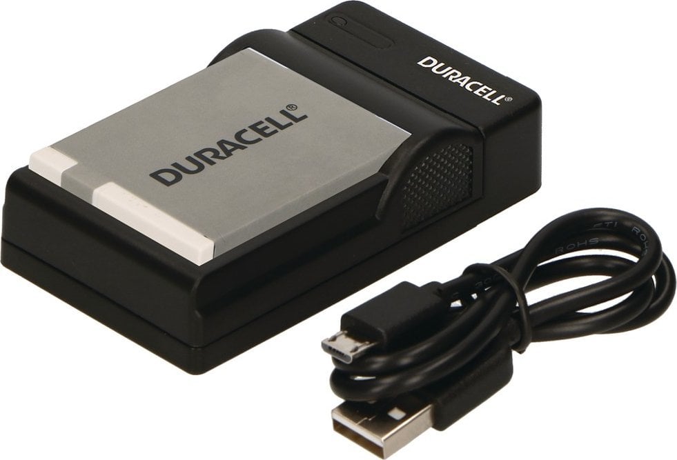 Karikues baterie për kamera Duracell DRC5901, USB, për Canon NB-6L, i zi