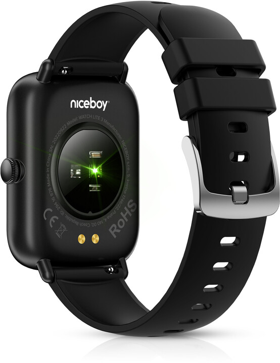 Orë e mençur Lifestyle Niceboy WATCH Lite 3, e zezë
