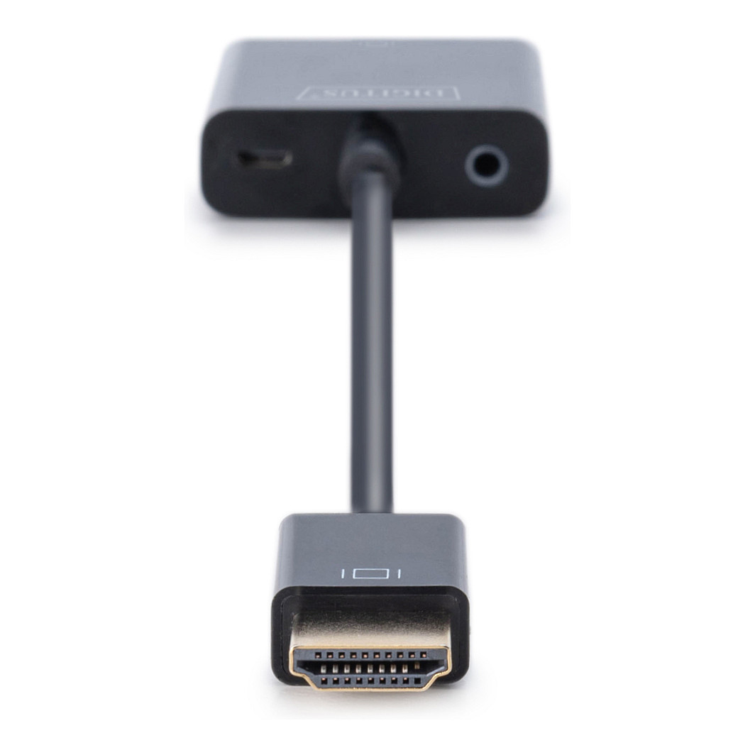 DIGITUS HDMI-Konverter HDMI-A -> VGA(D-Sub), Black