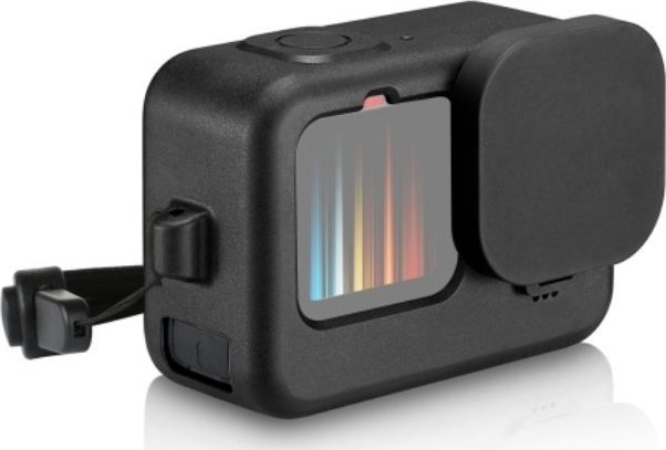 Set aksesorë Puluz PU540B për GoPro HERO 11 10 9 Black, housing silikonik, rrip dore, i zi