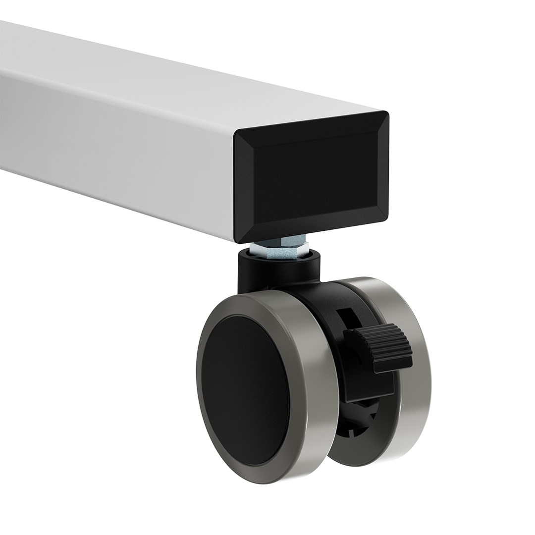 Karrocë mbajtëse per laptop Maclean, e bardhë