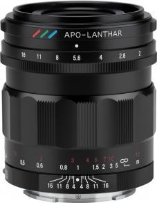 Objektiv Voigtlander APO Lanthar 35mm F2, për Sony E, i zi