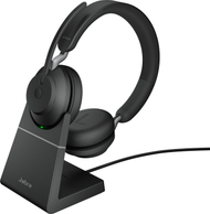 Kufje Jabra Evolve2 65 USB UC Stereo, me Charging Stand, të zeza